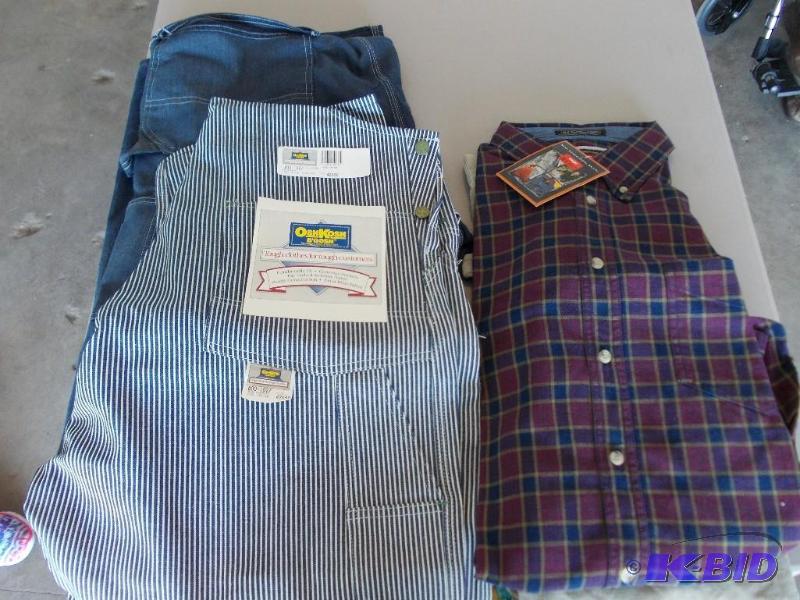 lot 95 image: 2-Pair Bib Overalls 42x30, New Wran...