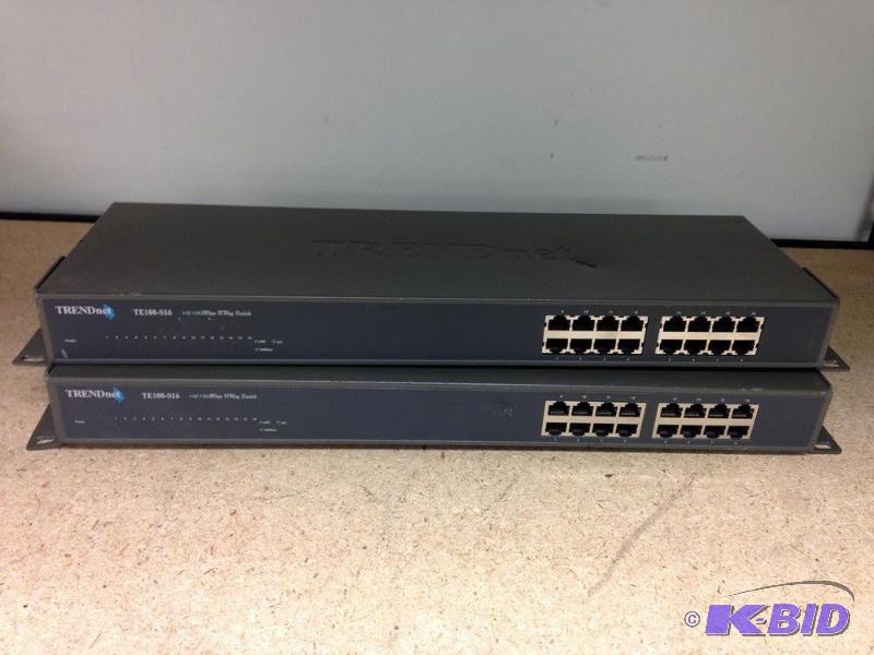 Lot of (2) TRENDnet 16-Port Switch ...