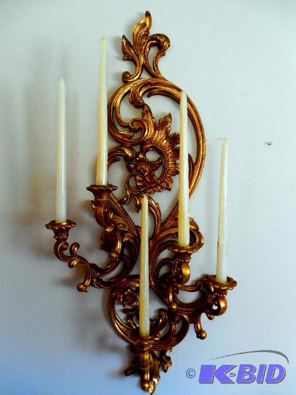 Homco Syroco 5 Candle Wall Sconce Marya S Quality Estate