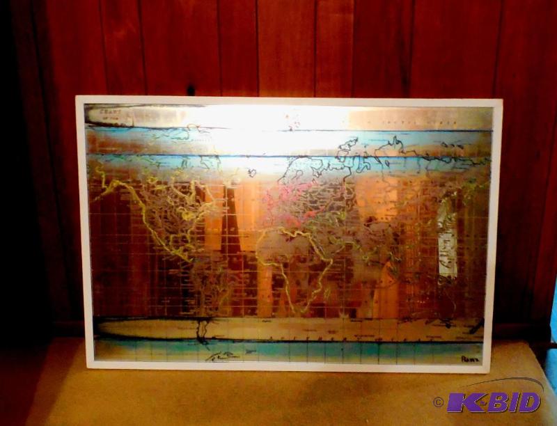 lot 42 image: 45x30 ARTIST PARVEZ TAJ JET SETTING