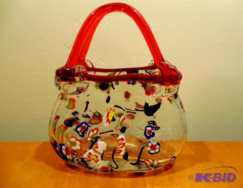 Murano Millefiori Art Glass Purse Marya S Quality Estate A