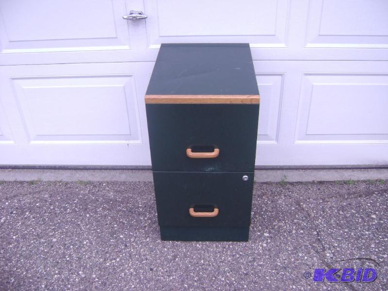 Metal Filing cabinet measuring 14 14&quot W...