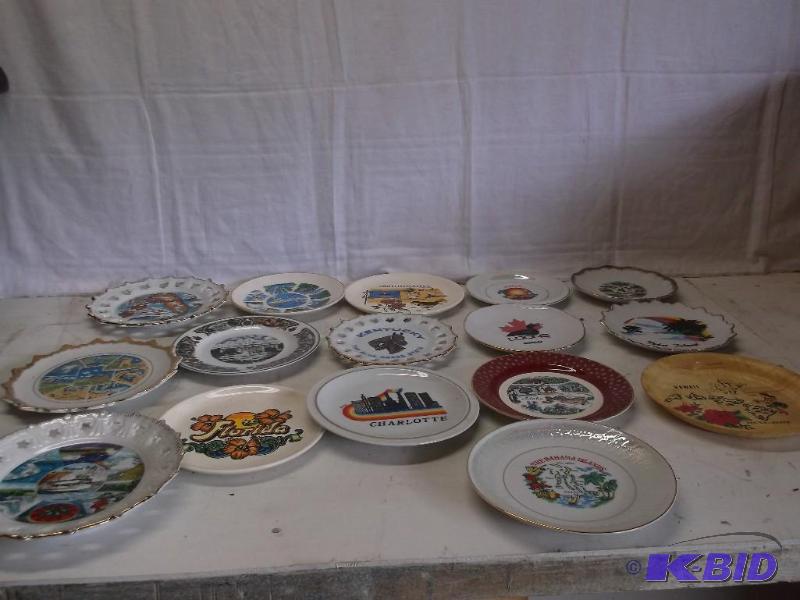 Large lot of souvenir collector plates....