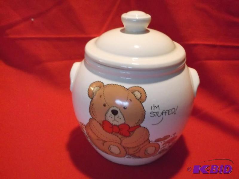 Cute Im stuffed Cookie jar 7&quot W x 9&quo...