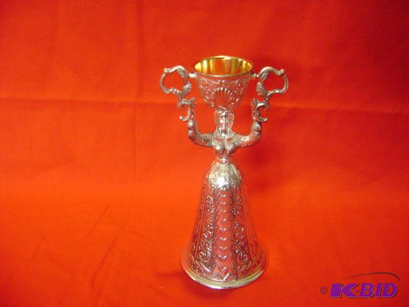 Heavy silver plated wedding cup...