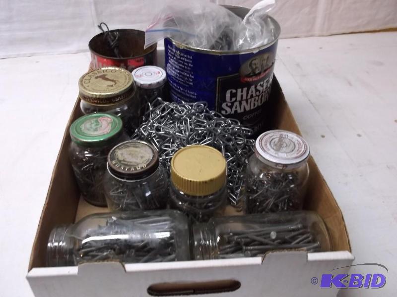 Flat loaded with nails,Bolts,chain appear in ...