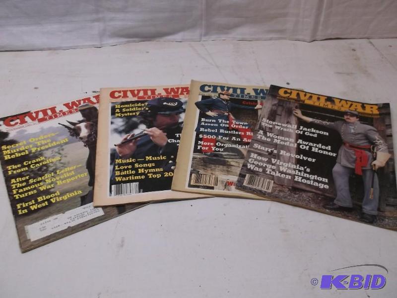 4 Civil War Times magazines appear in good co...