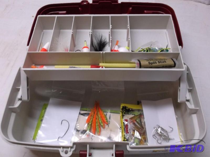 PLANO tackle box with some tackle appears new...