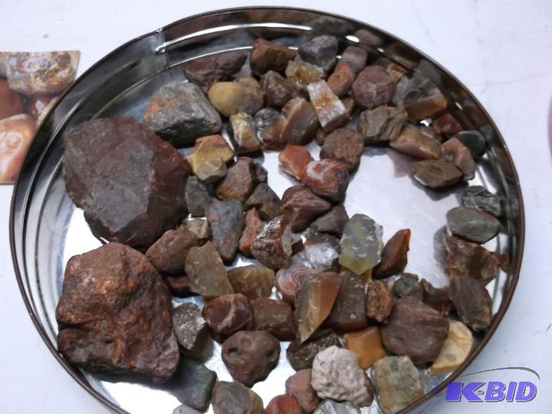 Large tin full of Agates.        &nbsp...