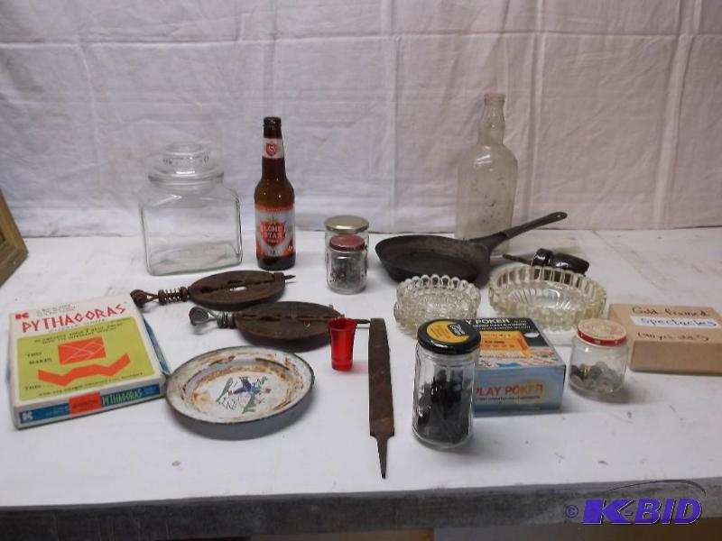 Large box loaded with goodies old National fr...