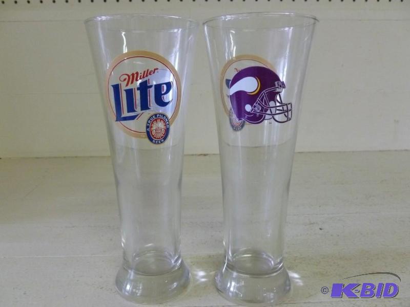 lot 110 image: A pair of large Miller Lite - Minne...