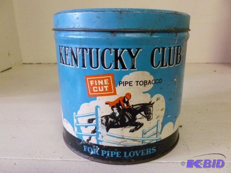 lot 161 image: Vintage Kentucky Club metal pipe to...