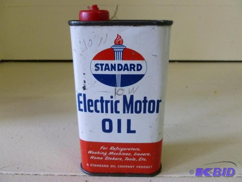 lot 176 image: Vintage Standard Electric Motor Oil...