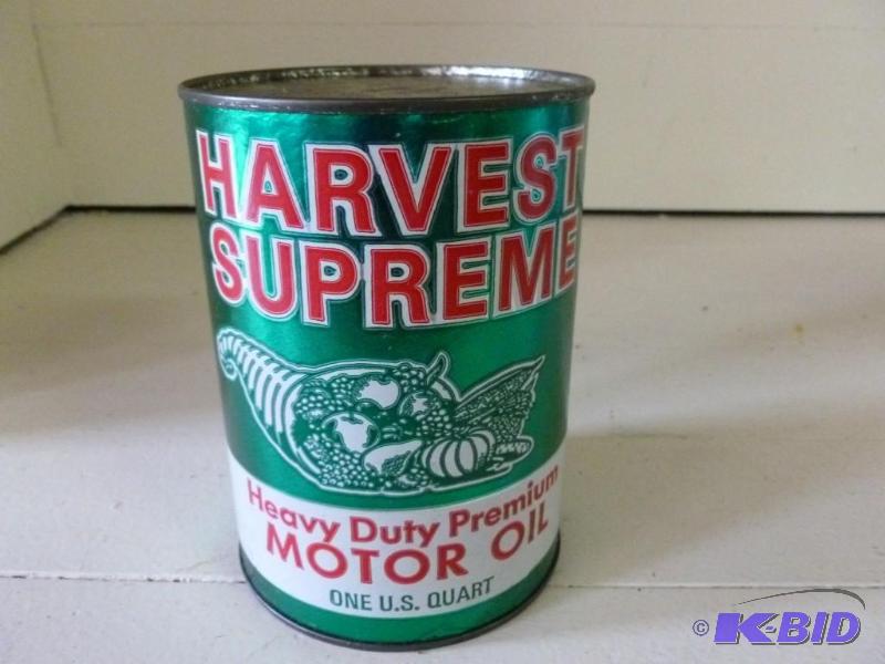 lot 178 image: Vintage Harvest Supreme motor oil c...