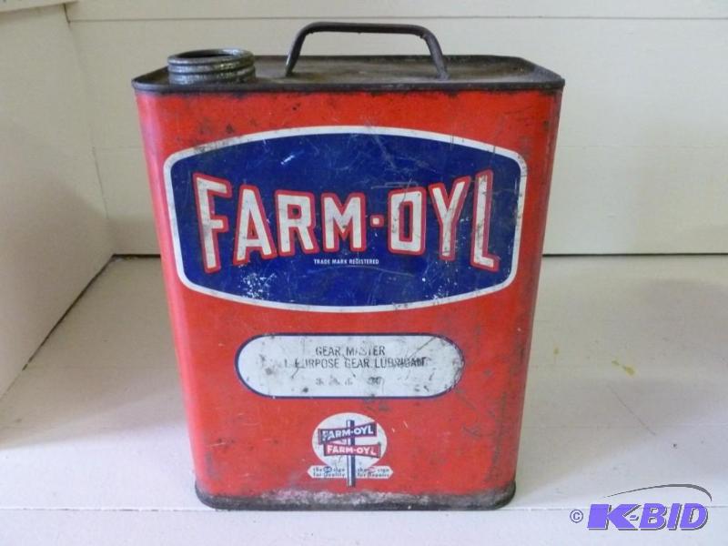 lot 179 image: Vintage Farm - Oyl metal gear lube ...
