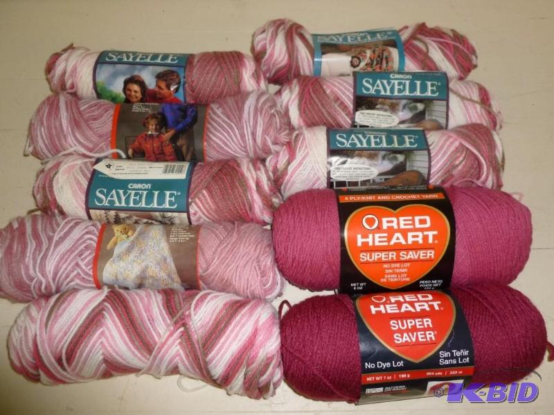 lot 238 image: Large lot of ten new rolls of yarn....