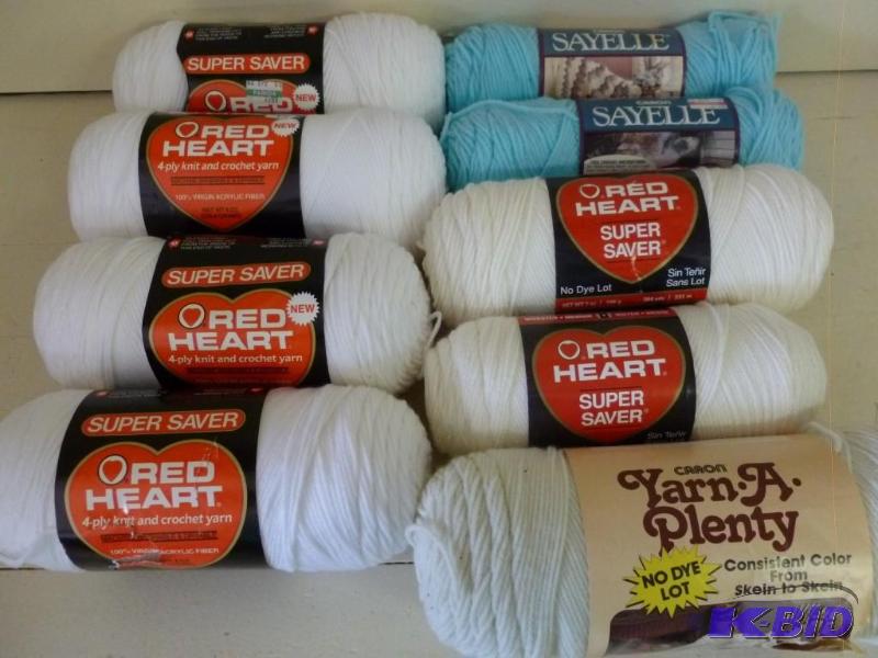 lot 241 image: Large lot of nine new rolls of yarn...