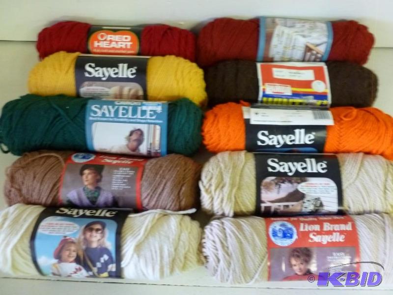 lot 246 image: Large lot of ten new rolls of yarn....