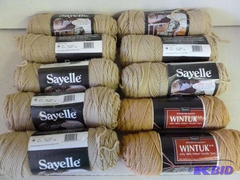 lot 247 image: Large lot of ten new rolls of yarn....