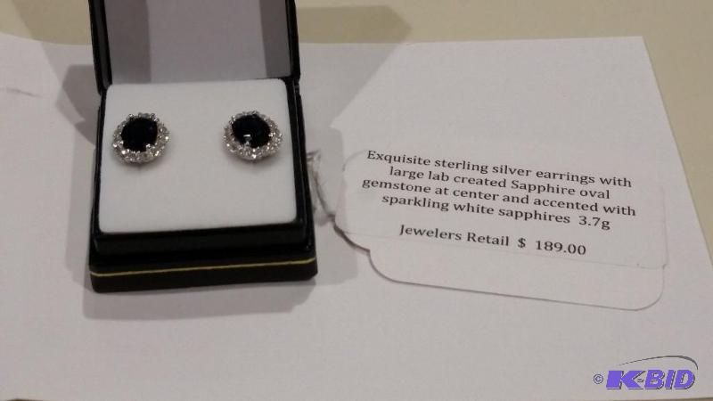 Saphire Earrings