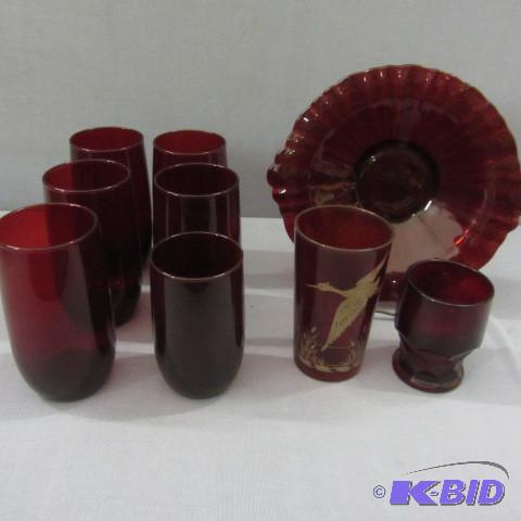lot 101 image: Ruby Glass