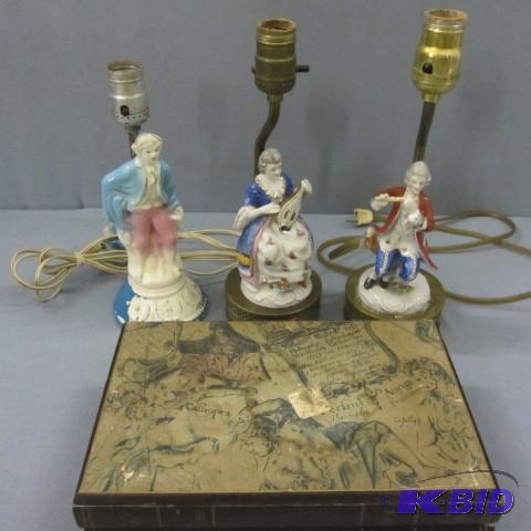 lot 16 image: Dresser Lamps