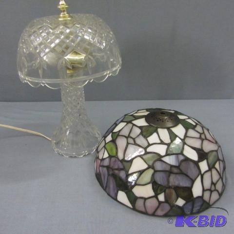 lot 73 image: Crystal Lamp, Shade