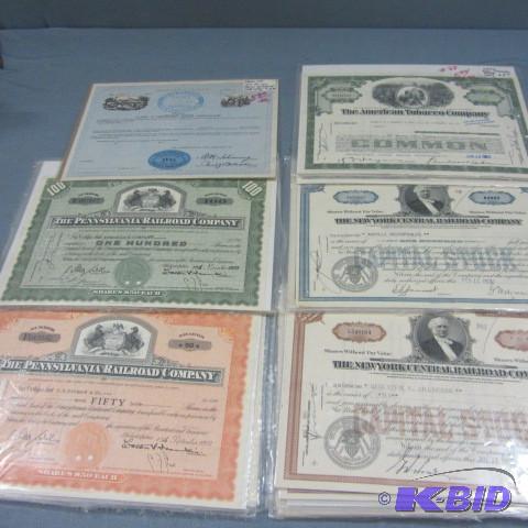 lot 76 image: Stock Certificates
