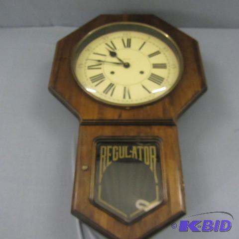 lot 8 image: Regulator Wall Clock