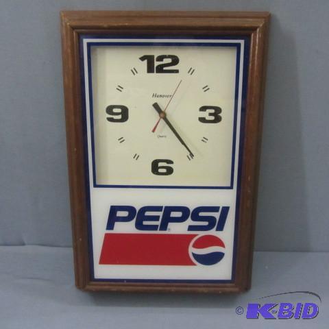 lot 9 image: Pepsi Clock