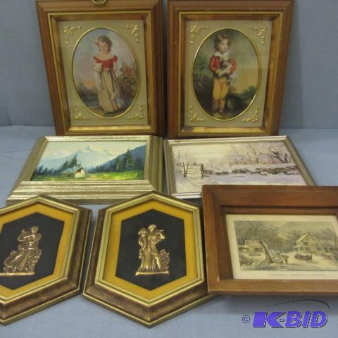 lot 90 image: Vintage Artwork