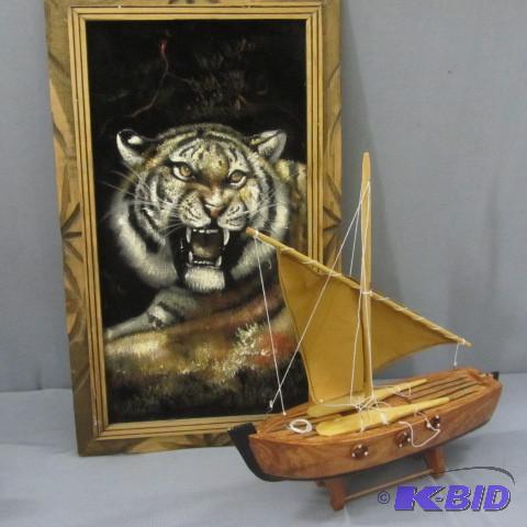 lot 96 image: Model Sailboat, Tiger