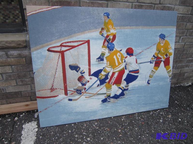 Hockey Fabric Print