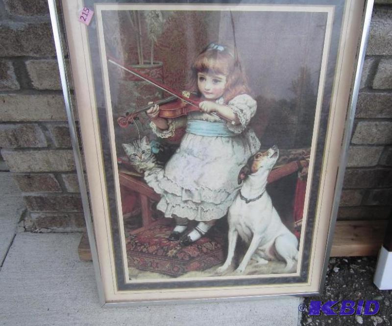 Girl and dog Picture