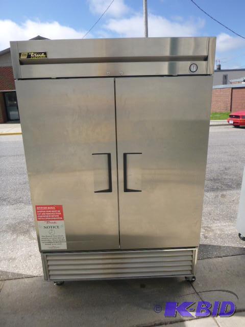 lot 10 image: True Freezer Model #T-49-F - On cas...