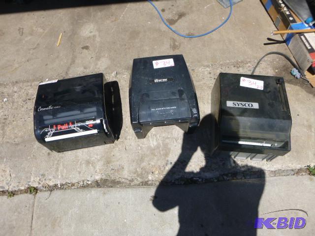 lot 34 image: 3 Paper Towel Dispensers...