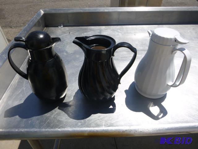 lot 51 image: 3 Serving Pots 1 missing lid...