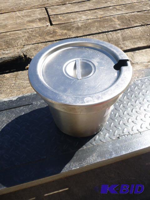 lot 54 image: Stainless Steel Soup Pot with Lid...