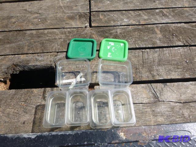 lot 63 image: 6 Miscellaneous Salad Bar Container...