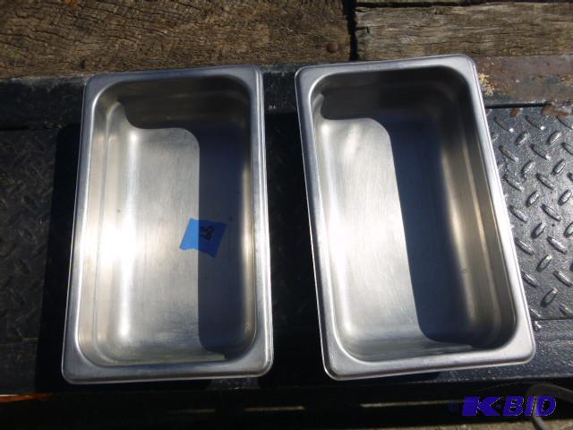 lot 64 image: 2 Stainless Steel Pans 14 pans 2&q...
