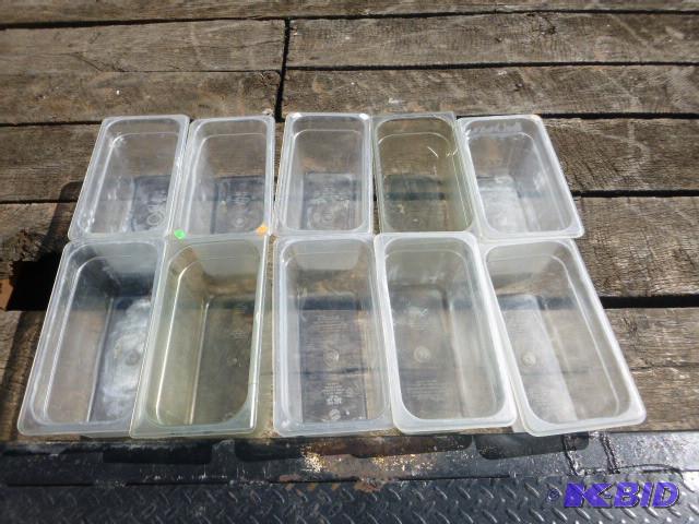 lot 65 image: 10 Salad Bar Containers Various Siz...