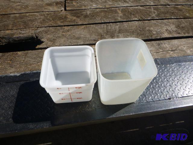 lot 66 image: 2 Plastic Food Storage Bins...