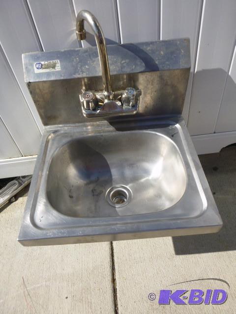 lot 71 image: Stainless Steel Hand Wash Sink NSF ...
