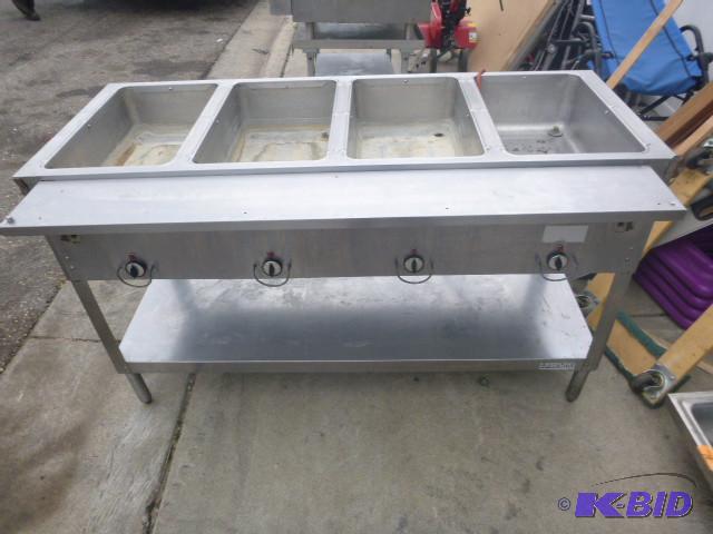lot 8 image: Aero Hot Steam Table 4 bay, on legs...