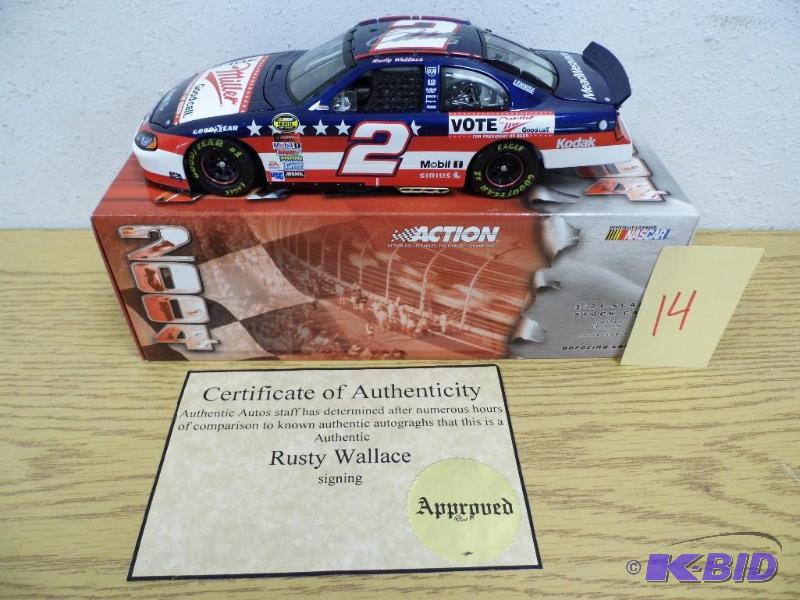 lot 14 image: Rusty Wallace Stock Car - Signed