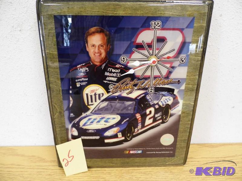 lot 25 image: Rusty Wallace Clock
