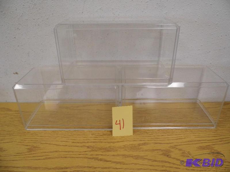 lot 41 image: 3 Diecast Display Cubes
