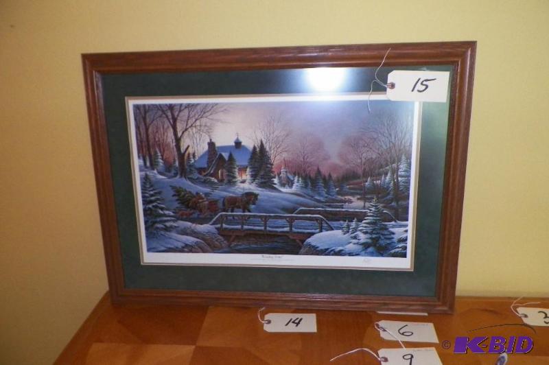 lot 15 image: Terry Redlin Signed Heading Home