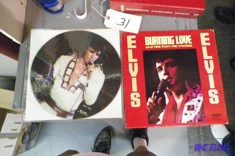 lot 31 image: Elvis Picture Disc & Burning Love Album
