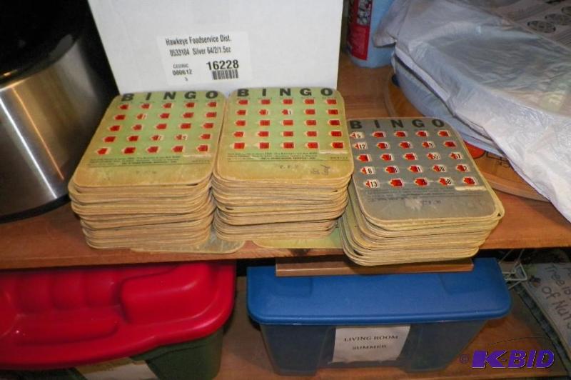 lot 38 image: Antique Bingo Cards